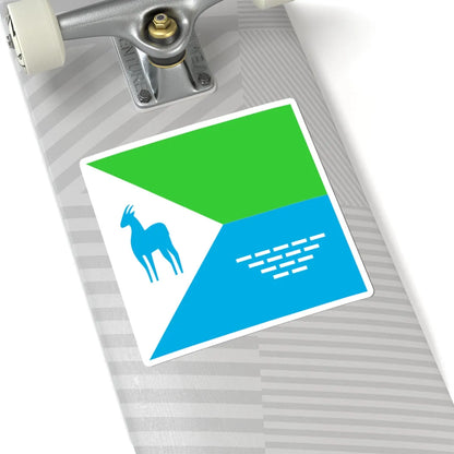 Flag of Sarny (Ukraine) STICKER Vinyl Kiss-Cut Decal - The Sticker Space