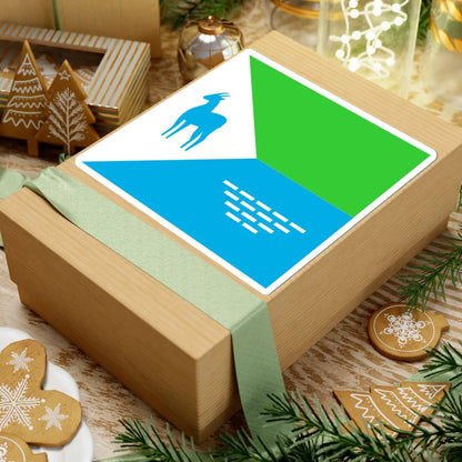 Flag of Sarny (Ukraine) STICKER Vinyl Kiss-Cut Decal - The Sticker Space