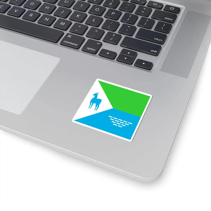 Flag of Sarny (Ukraine) STICKER Vinyl Kiss-Cut Decal - The Sticker Space