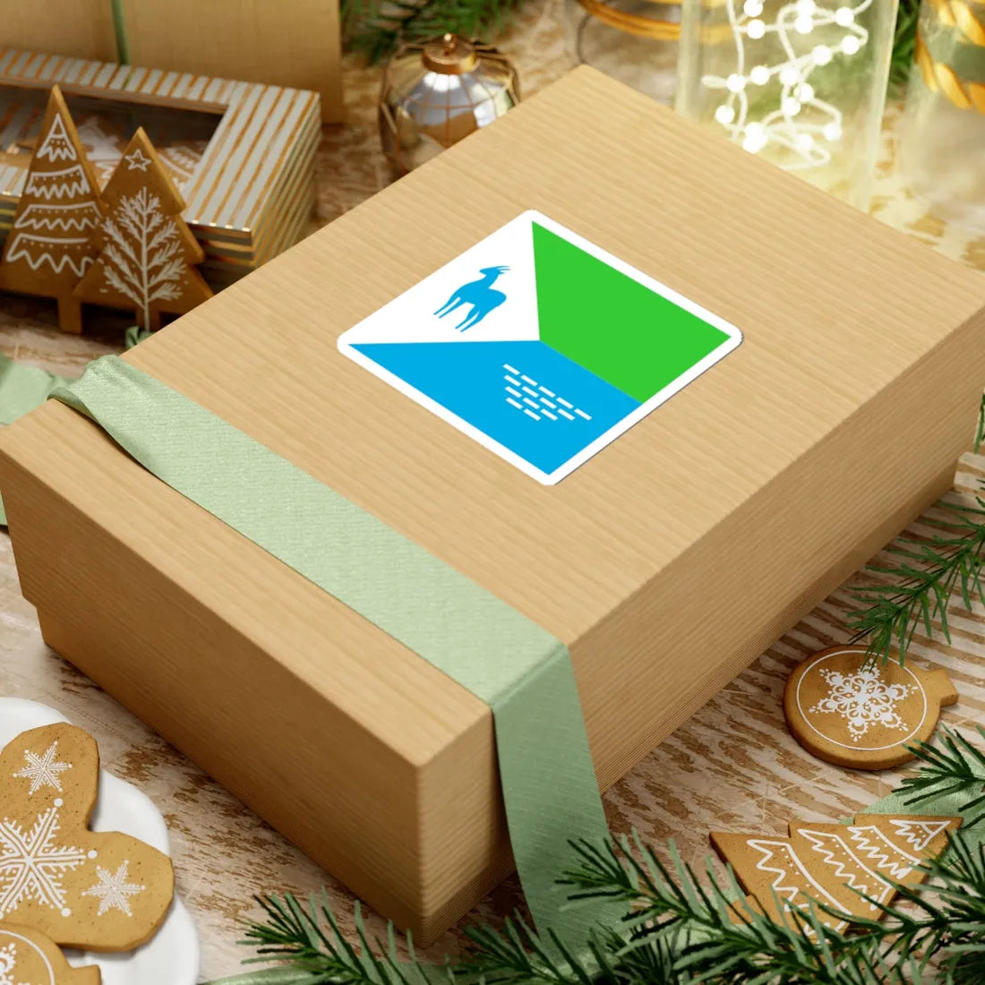 Flag of Sarny (Ukraine) STICKER Vinyl Kiss-Cut Decal - The Sticker Space