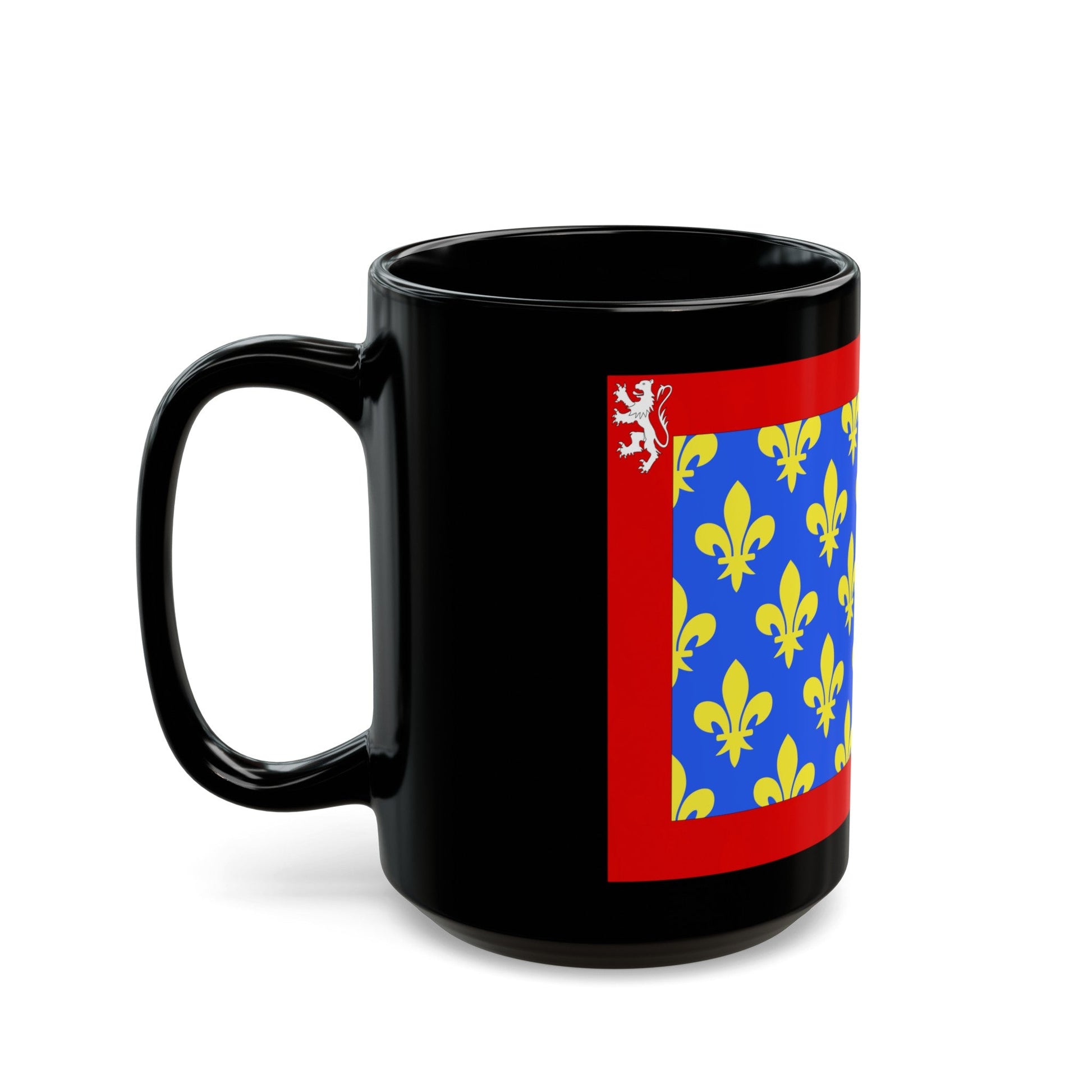 Flag of Sarthe France 2 - Black Coffee Mug-The Sticker Space