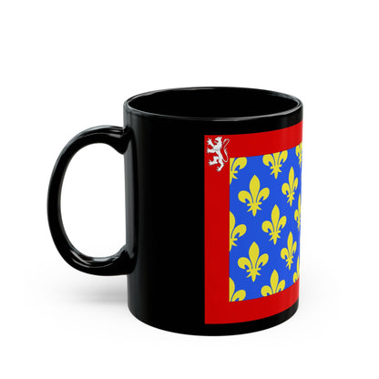 Flag of Sarthe France 2 - Black Coffee Mug-The Sticker Space