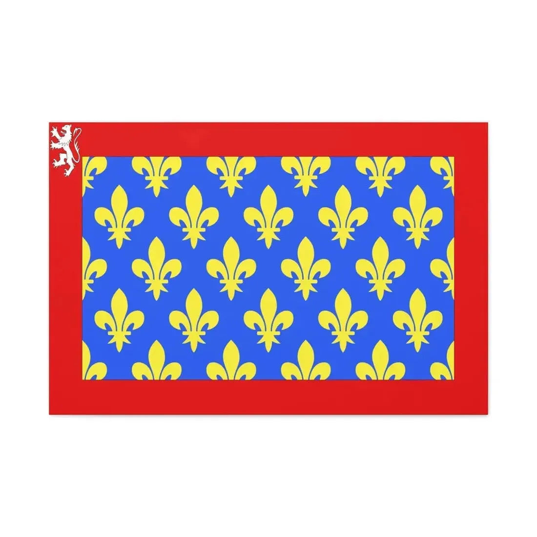 Flag of Sarthe France 2 - Canvas Wall Art 36" x 24" 1.25" - The Sticker Space