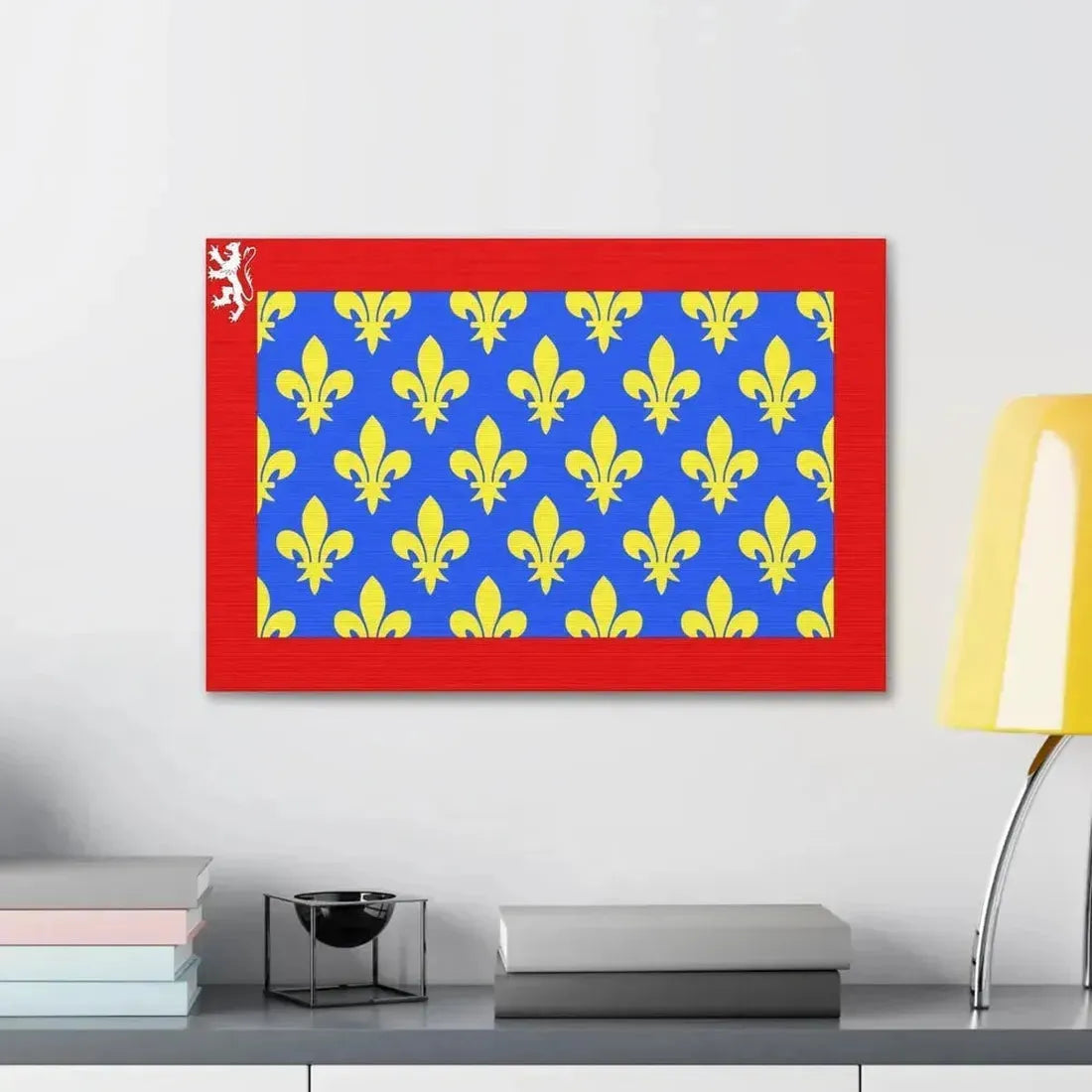 Flag of Sarthe France 2 - Canvas Wall Art - The Sticker Space