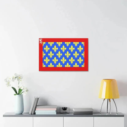 Flag of Sarthe France 2 - Canvas Wall Art - The Sticker Space