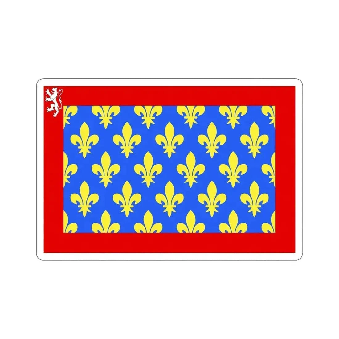 Flag of Sarthe France 2 STICKER Vinyl Die-Cut Decal 4 Inch - The Sticker Space