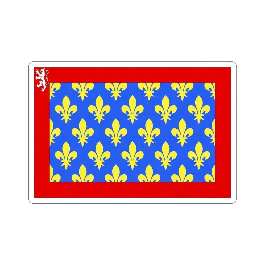 Flag of Sarthe France 2 STICKER Vinyl Die-Cut Decal 4 Inch - The Sticker Space