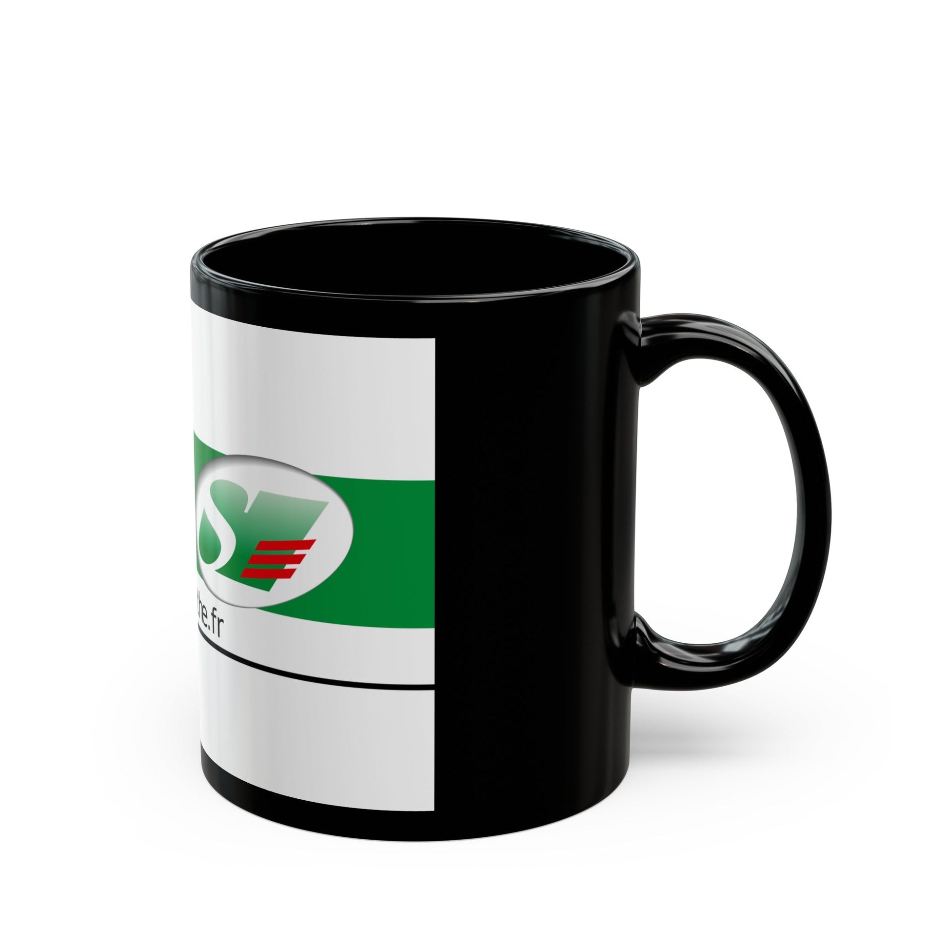 Flag of Sarthe France - Black Coffee Mug-The Sticker Space