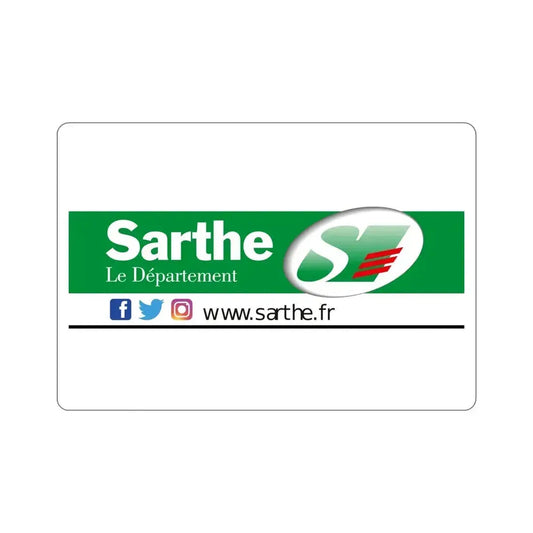 Flag of Sarthe France STICKER Vinyl Die-Cut Decal 6 Inch - The Sticker Space