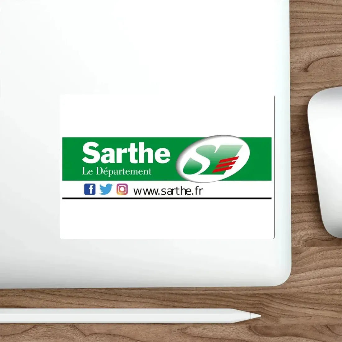Flag of Sarthe France STICKER Vinyl Die-Cut Decal - The Sticker Space