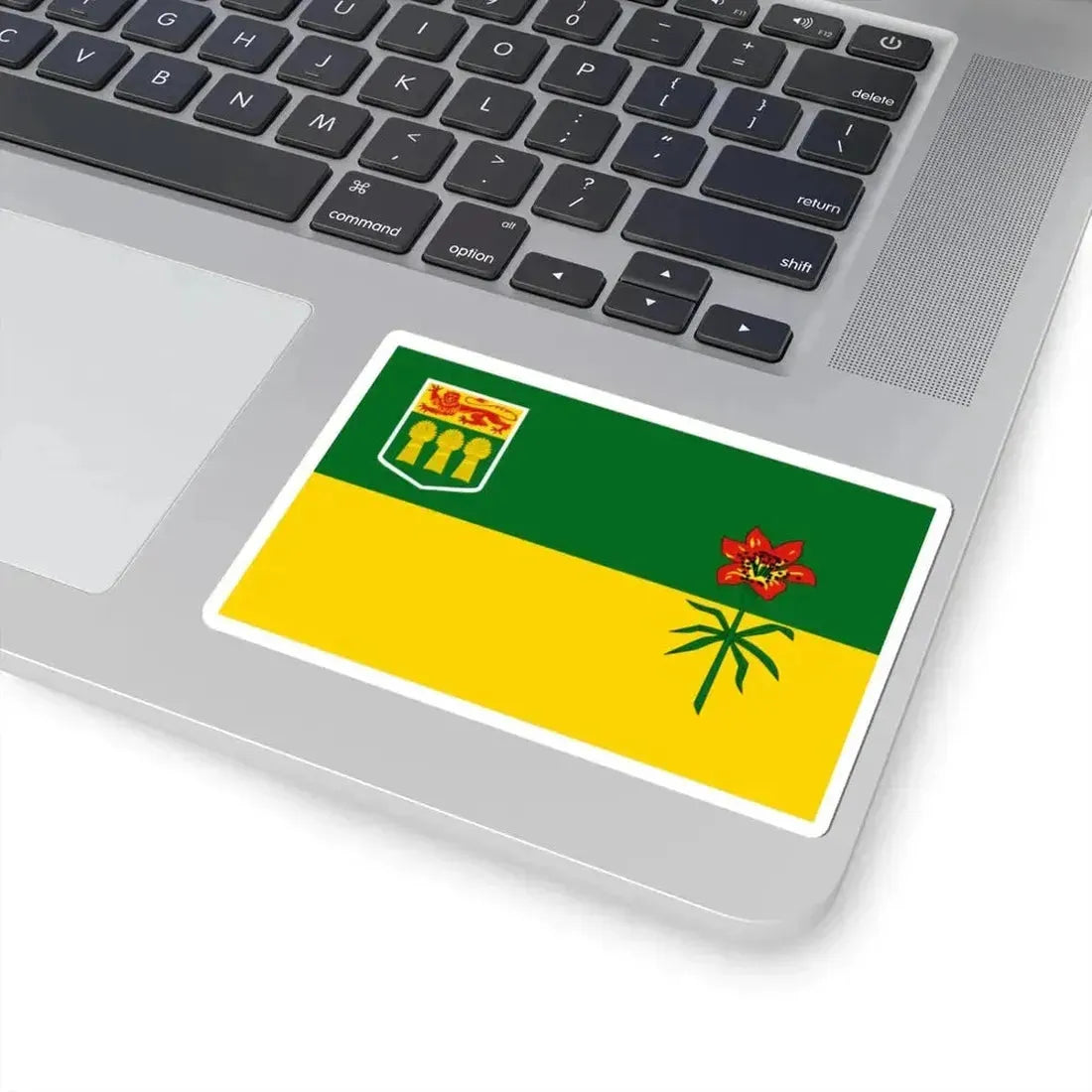 Flag of Saskatchewan 3-2 (Canada) STICKER Vinyl Kiss-Cut Decal - The Sticker Space