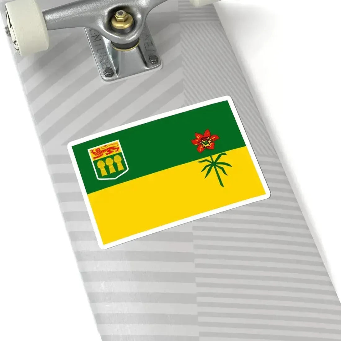Flag of Saskatchewan 3-2 (Canada) STICKER Vinyl Kiss-Cut Decal - The Sticker Space