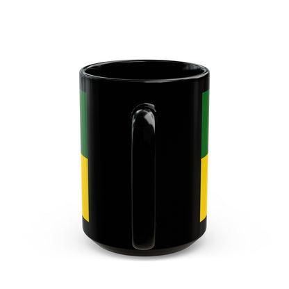 Flag of Saskatchewan Canada - Black Coffee Mug-The Sticker Space