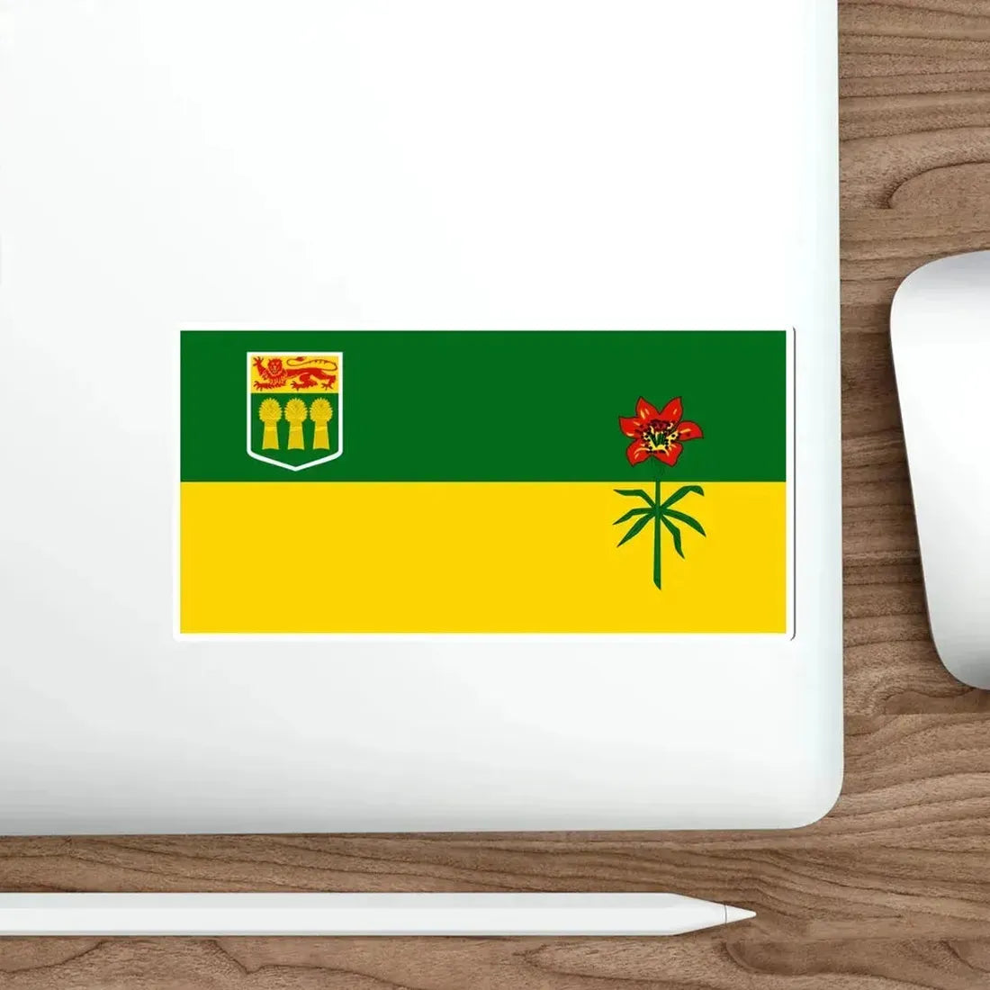 Flag of Saskatchewan Canada STICKER Vinyl Die-Cut Decal - The Sticker Space