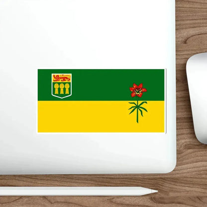 Flag of Saskatchewan Canada STICKER Vinyl Die-Cut Decal - The Sticker Space