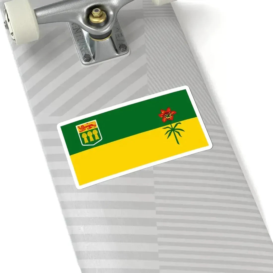 Flag of Saskatchewan (Canada) STICKER Vinyl Kiss-Cut Decal - The Sticker Space