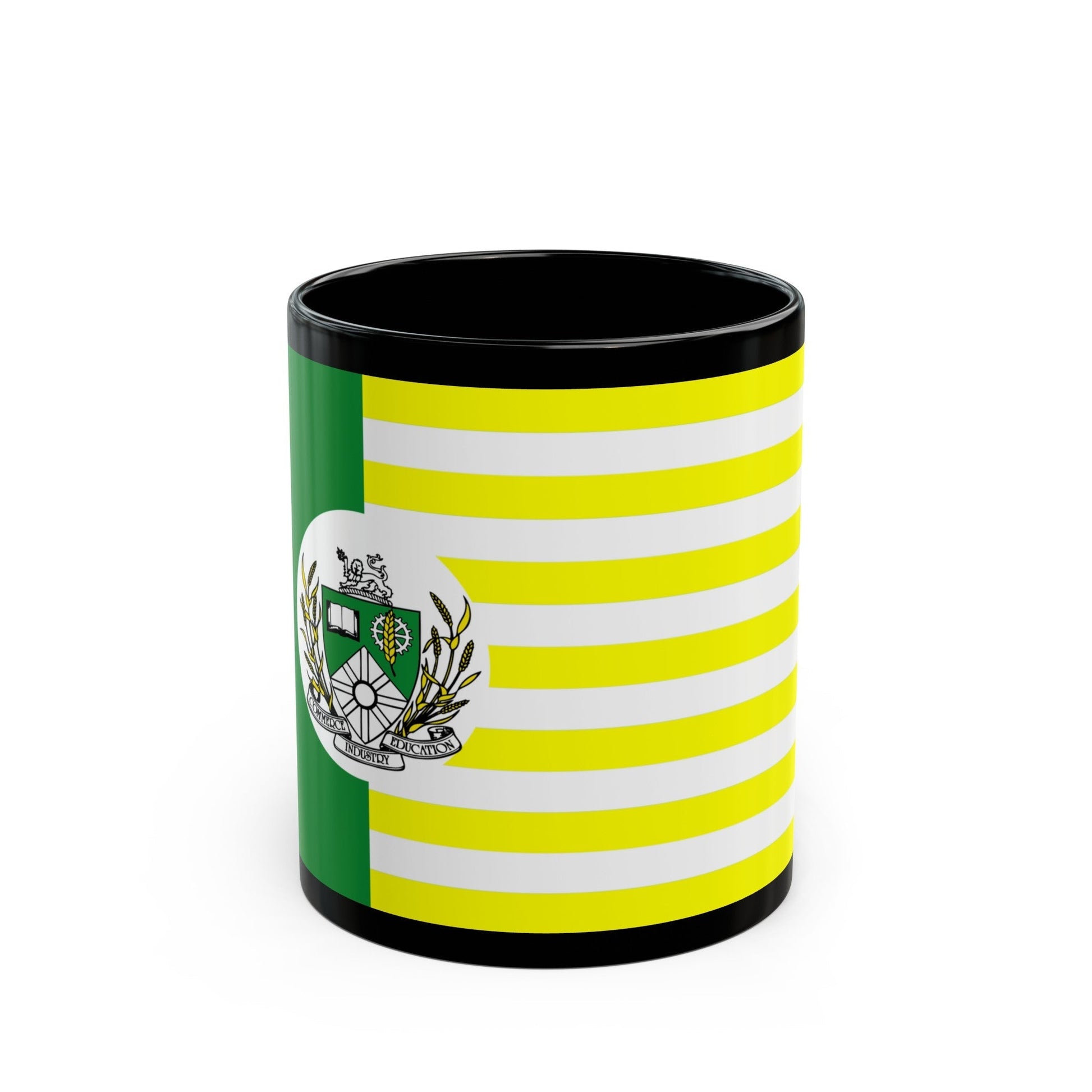 Flag of Saskatoon Canada - Black Coffee Mug-11oz-The Sticker Space