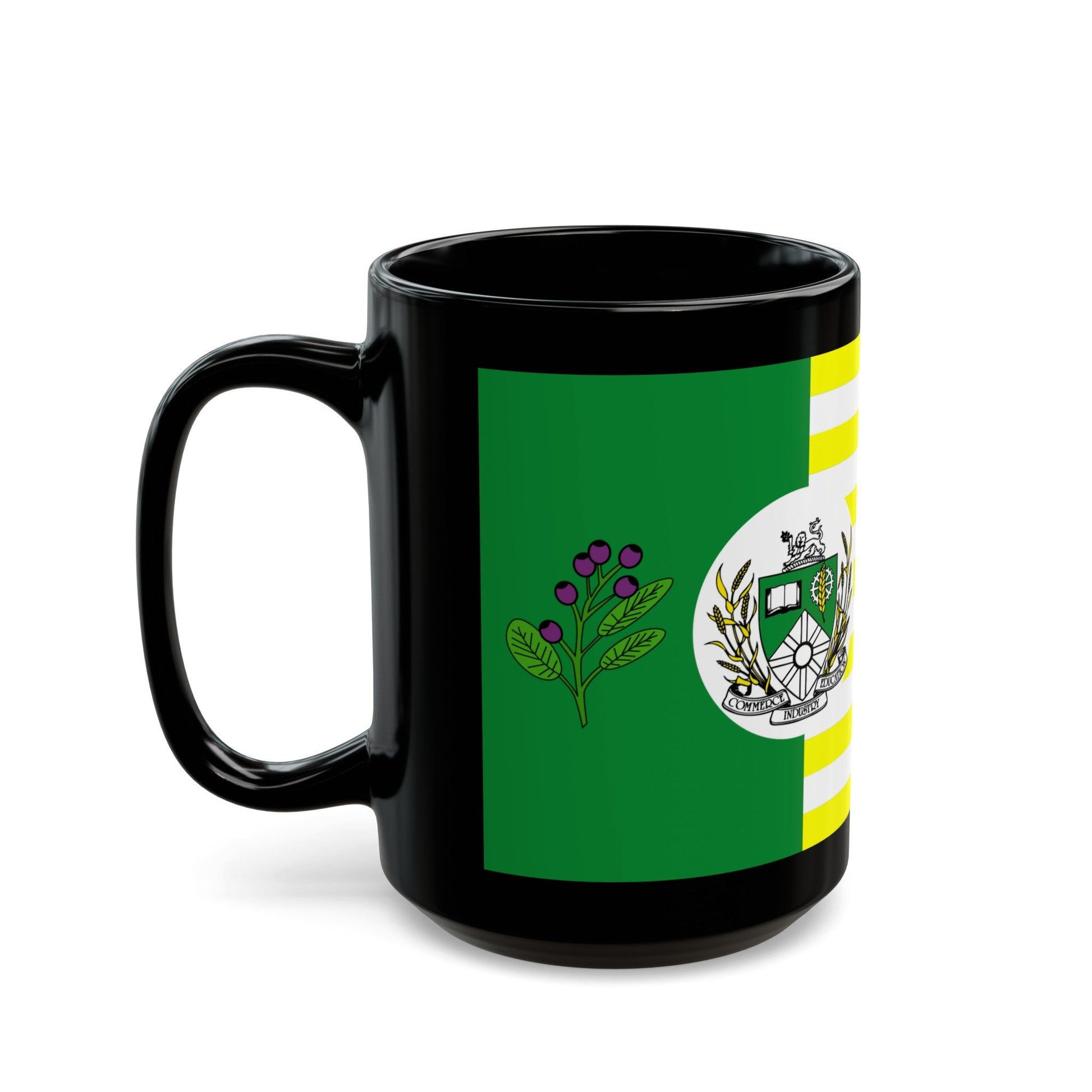 Flag of Saskatoon Canada - Black Coffee Mug-The Sticker Space