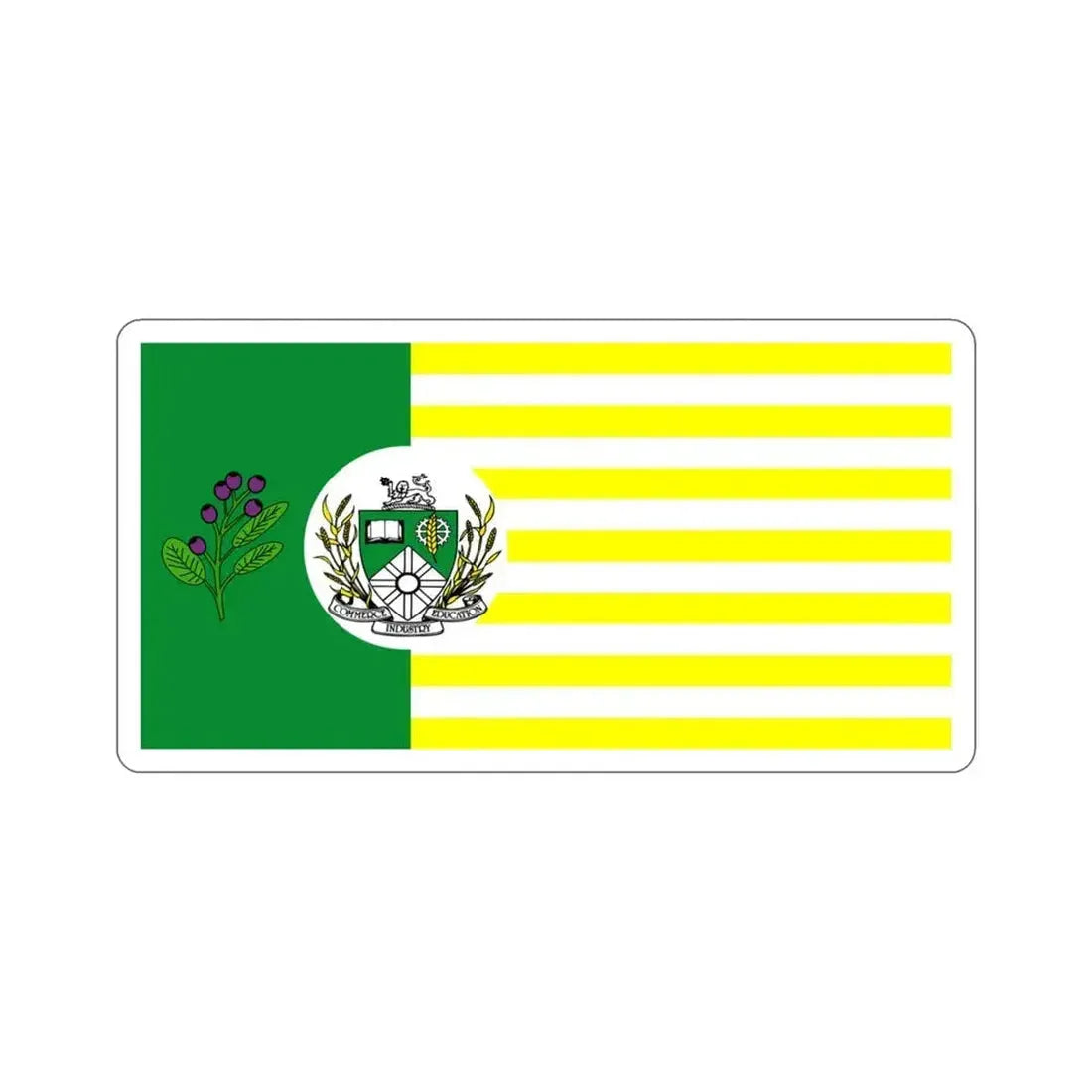 Flag of Saskatoon Canada STICKER Vinyl Die-Cut Decal 3 Inch - The Sticker Space