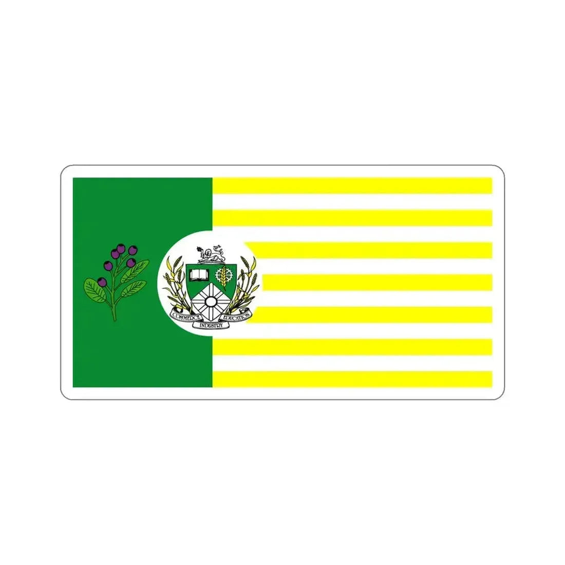 Flag of Saskatoon Canada STICKER Vinyl Die-Cut Decal 4 Inch - The Sticker Space