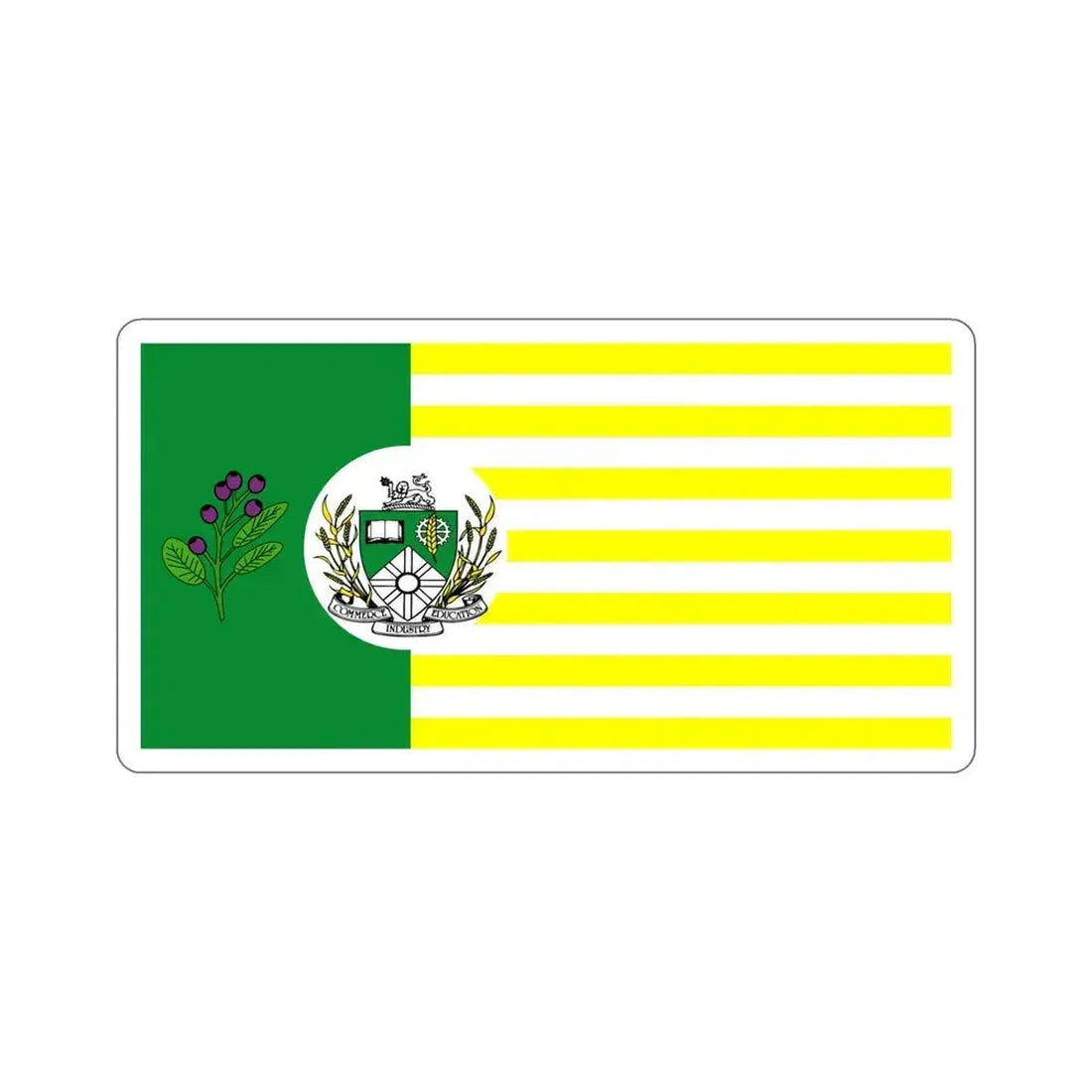 Flag of Saskatoon Canada STICKER Vinyl Die-Cut Decal 6 Inch - The Sticker Space