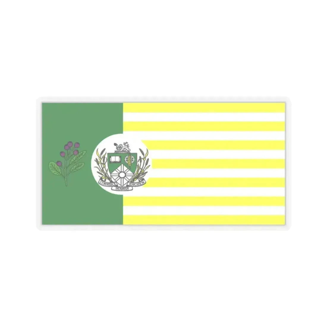 Flag of Saskatoon Canada - STICKER Vinyl Kiss-Cut Decal 2 Inch Transparent - The Sticker Space