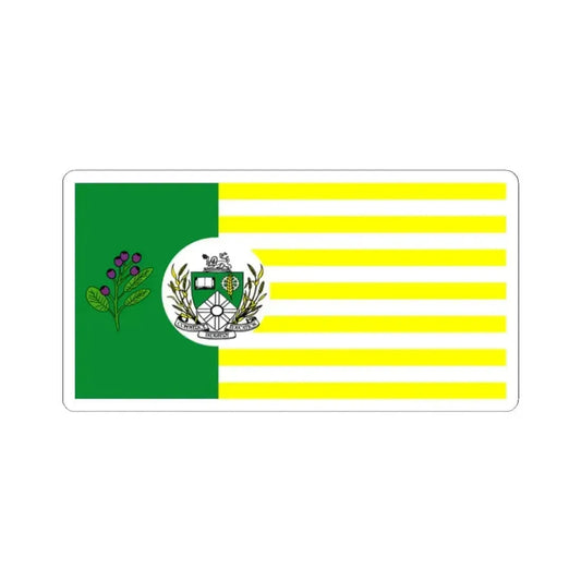 Flag of Saskatoon Canada - STICKER Vinyl Kiss-Cut Decal 2 Inch White - The Sticker Space