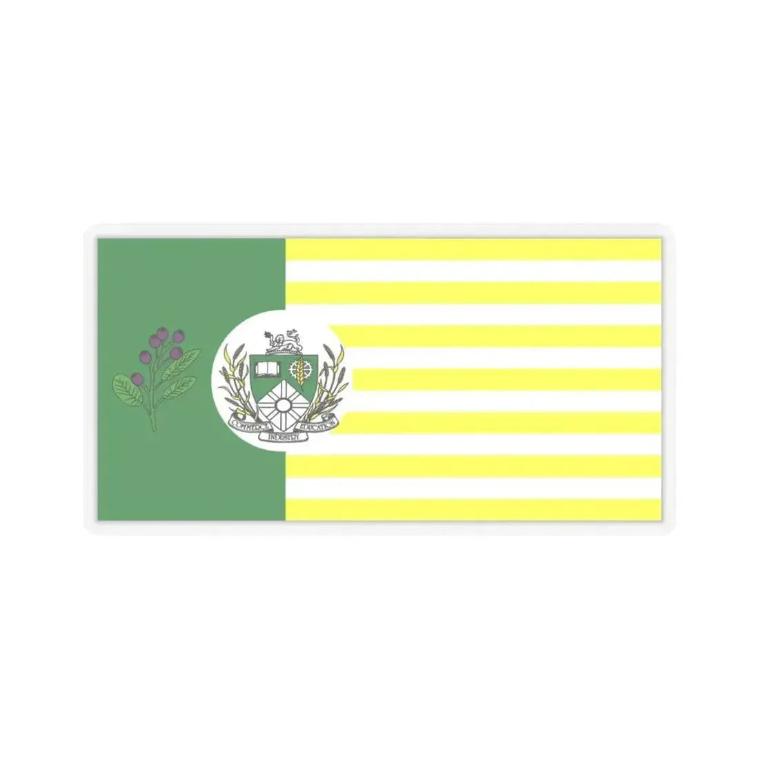 Flag of Saskatoon Canada - STICKER Vinyl Kiss-Cut Decal 6 Inch Transparent - The Sticker Space