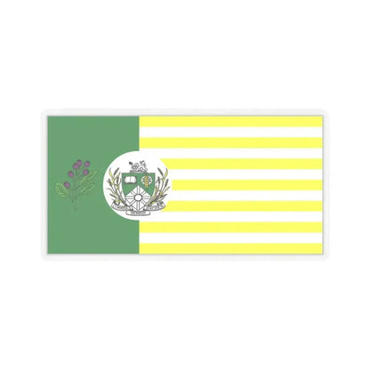 Flag of Saskatoon Canada - STICKER Vinyl Kiss-Cut Decal 6 Inch Transparent - The Sticker Space