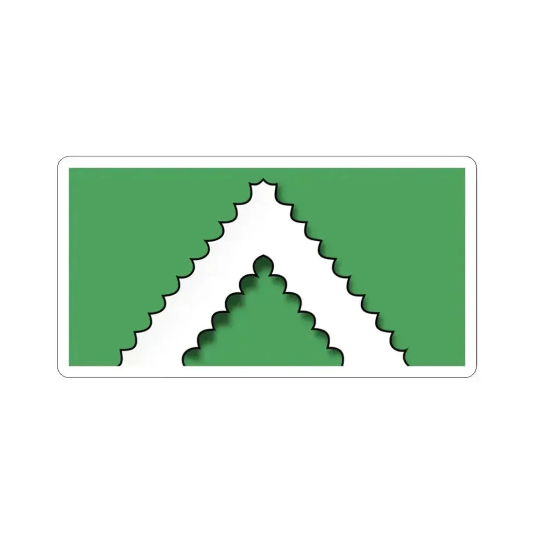 Flag of Sasnovy Bor (Belarus) STICKER Vinyl Kiss-Cut Decal 3 Inch White - The Sticker Space