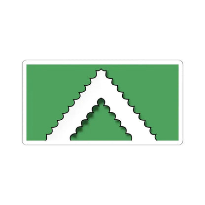 Flag of Sasnovy Bor (Belarus) STICKER Vinyl Kiss-Cut Decal 4 Inch White - The Sticker Space