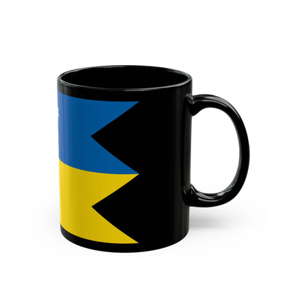 Flag of Satakunta Finland - Black Coffee Mug-The Sticker Space