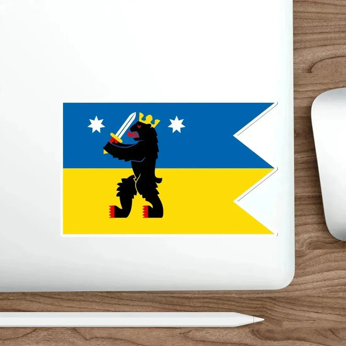 Flag of Satakunta Finland STICKER Vinyl Die-Cut Decal - The Sticker Space