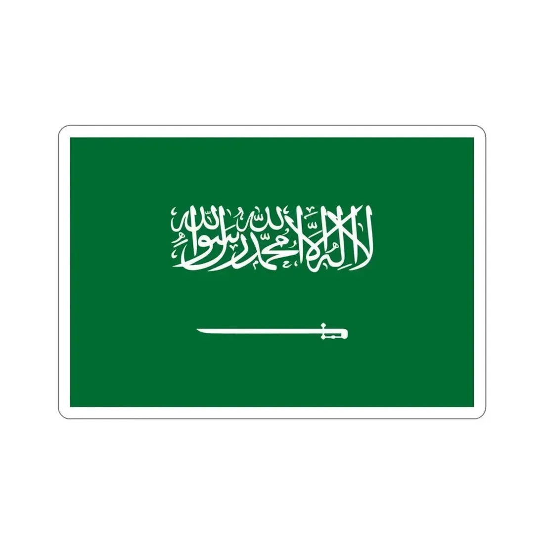 Flag of Saudi Arabia STICKER Vinyl Die-Cut Decal 4 Inch - The Sticker Space