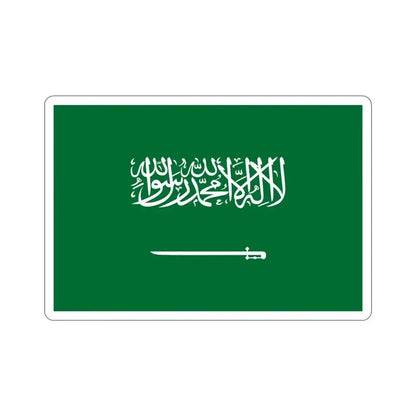 Flag of Saudi Arabia STICKER Vinyl Die-Cut Decal 4 Inch - The Sticker Space