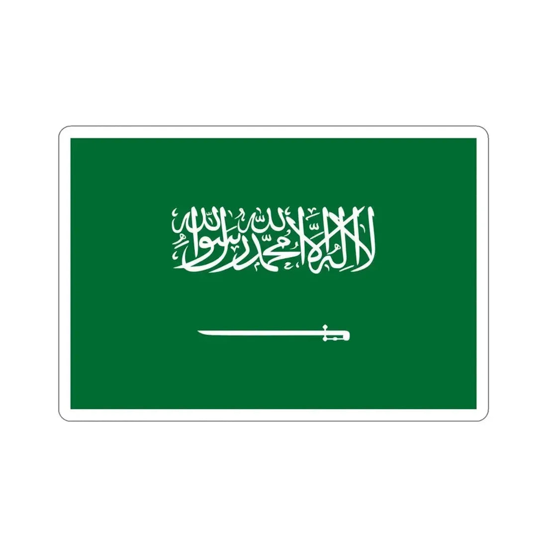 Flag of Saudi Arabia STICKER Vinyl Die-Cut Decal 5 Inch - The Sticker Space