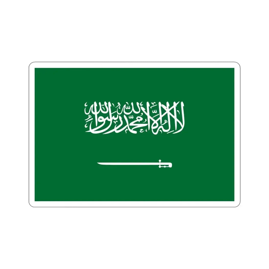 Flag of Saudi Arabia STICKER Vinyl Die-Cut Decal 6 Inch - The Sticker Space