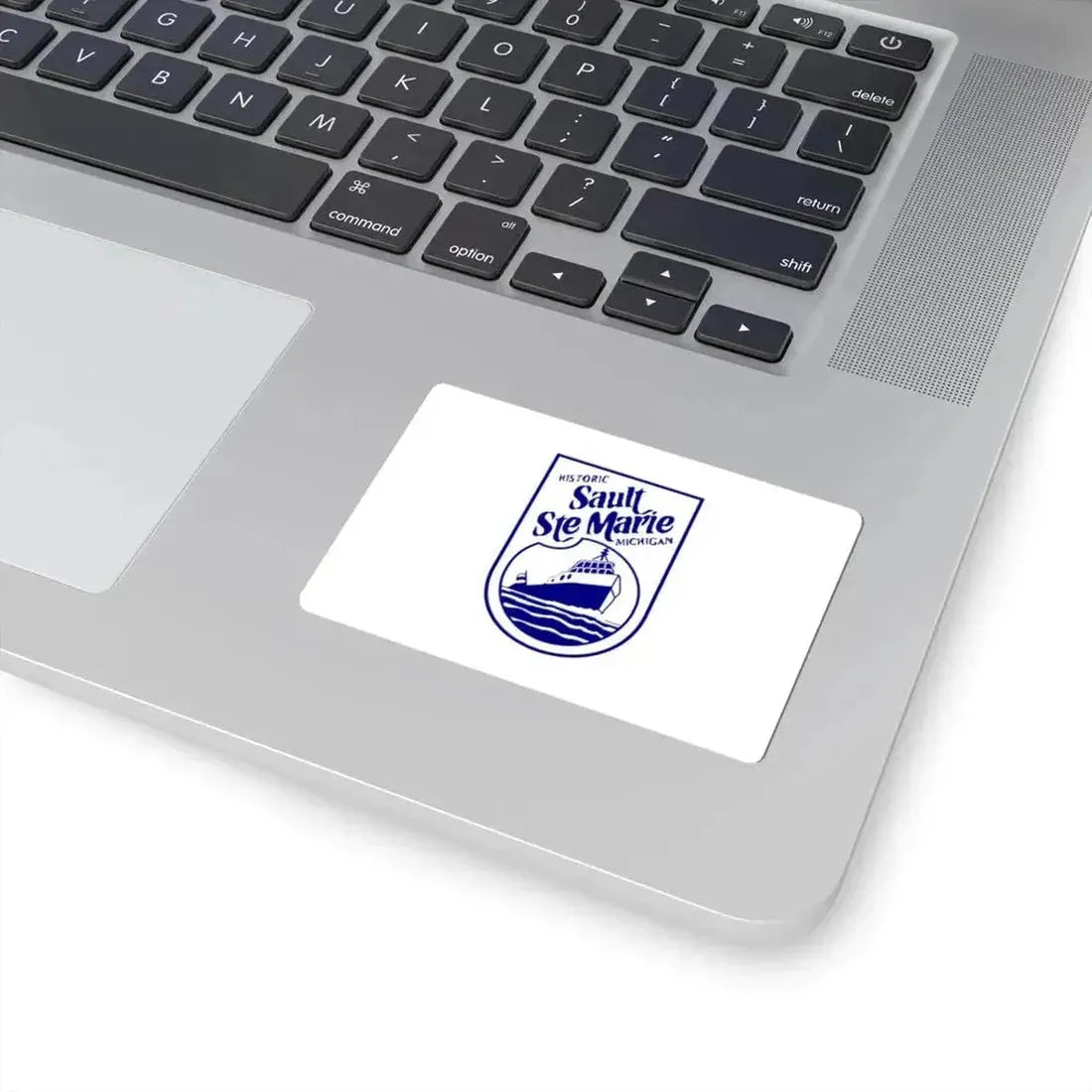 Flag of Sault Ste. Marie Michigan (United States) STICKER Vinyl Kiss-Cut Decal - The Sticker Space