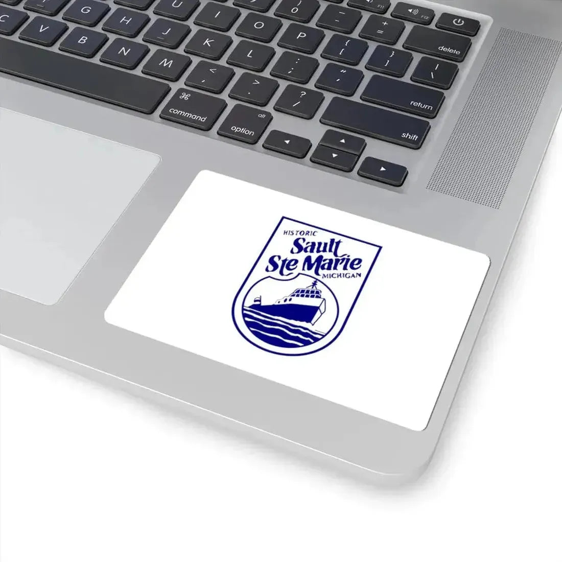 Flag of Sault Ste. Marie Michigan (United States) STICKER Vinyl Kiss-Cut Decal - The Sticker Space