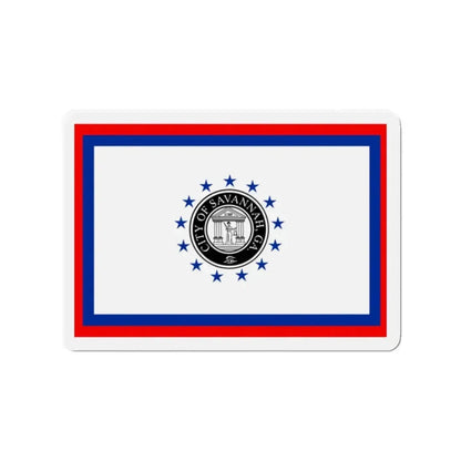 Flag of Savannah Georgia - Refrigerator Magnet - The Sticker Space
