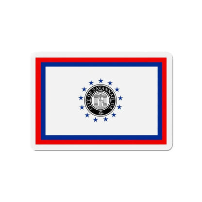 Flag of Savannah Georgia - Refrigerator Magnet - The Sticker Space