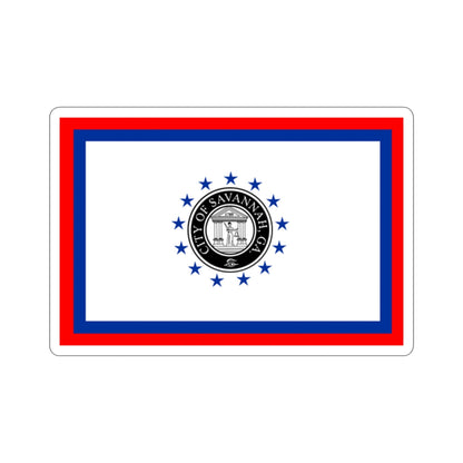 Flag of Savannah Georgia USA STICKER Vinyl Die-Cut Decal-2 Inch-The Sticker Space