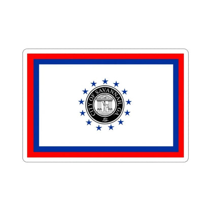 Flag of Savannah Georgia USA STICKER Vinyl Die-Cut Decal 2 Inch - The Sticker Space