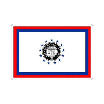 Flag of Savannah Georgia USA STICKER Vinyl Die-Cut Decal - The Sticker Space