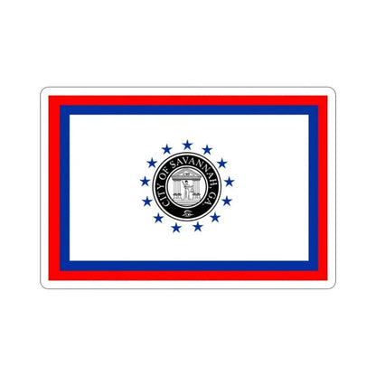 Flag of Savannah Georgia USA STICKER Vinyl Die-Cut Decal - The Sticker Space