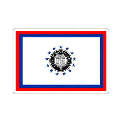 Flag of Savannah Georgia USA STICKER Vinyl Die-Cut Decal - The Sticker Space