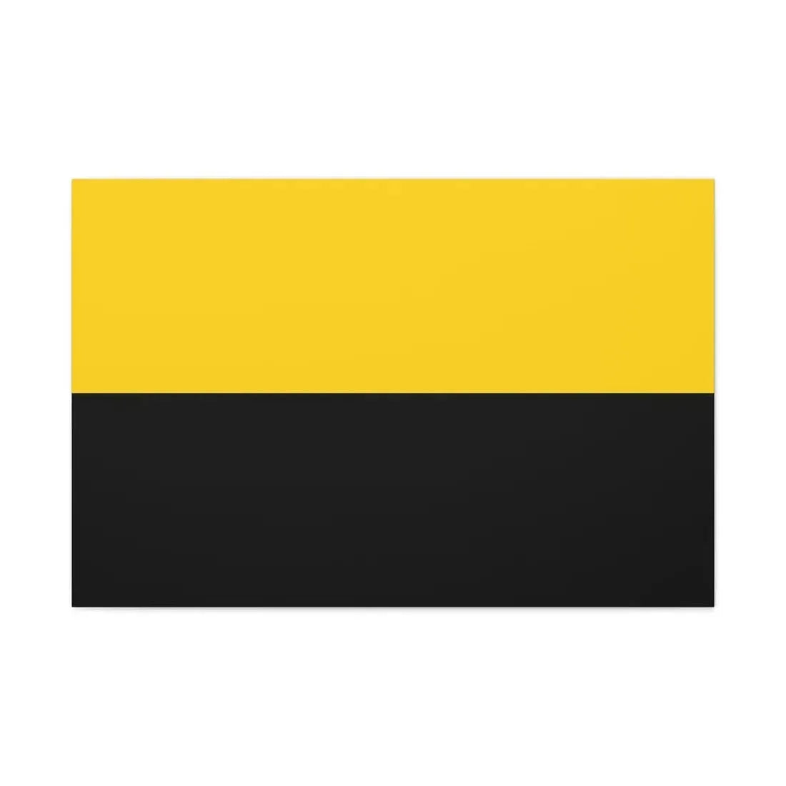 Flag of Saxony Anhalt Germany - Canvas Wall Art 36" x 24" 1.25" - The Sticker Space