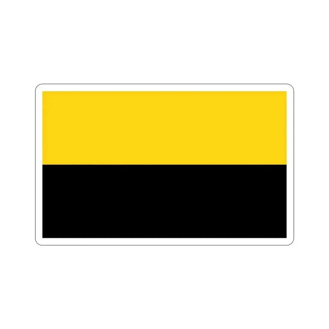 Flag of Saxony Anhalt Germany STICKER Vinyl Die-Cut Decal 3 Inch - The Sticker Space