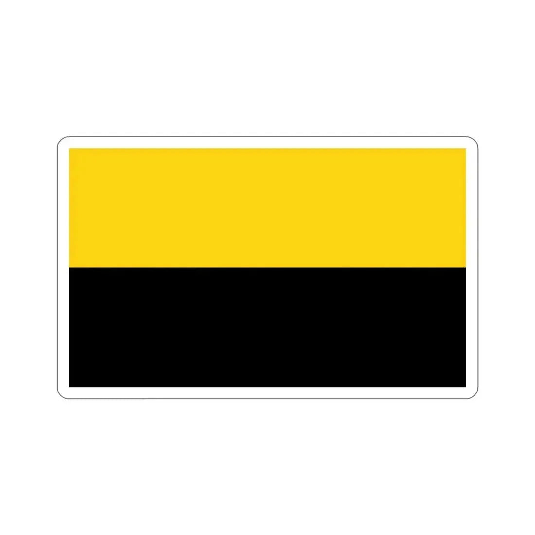 Flag of Saxony Anhalt Germany STICKER Vinyl Die-Cut Decal 3 Inch - The Sticker Space
