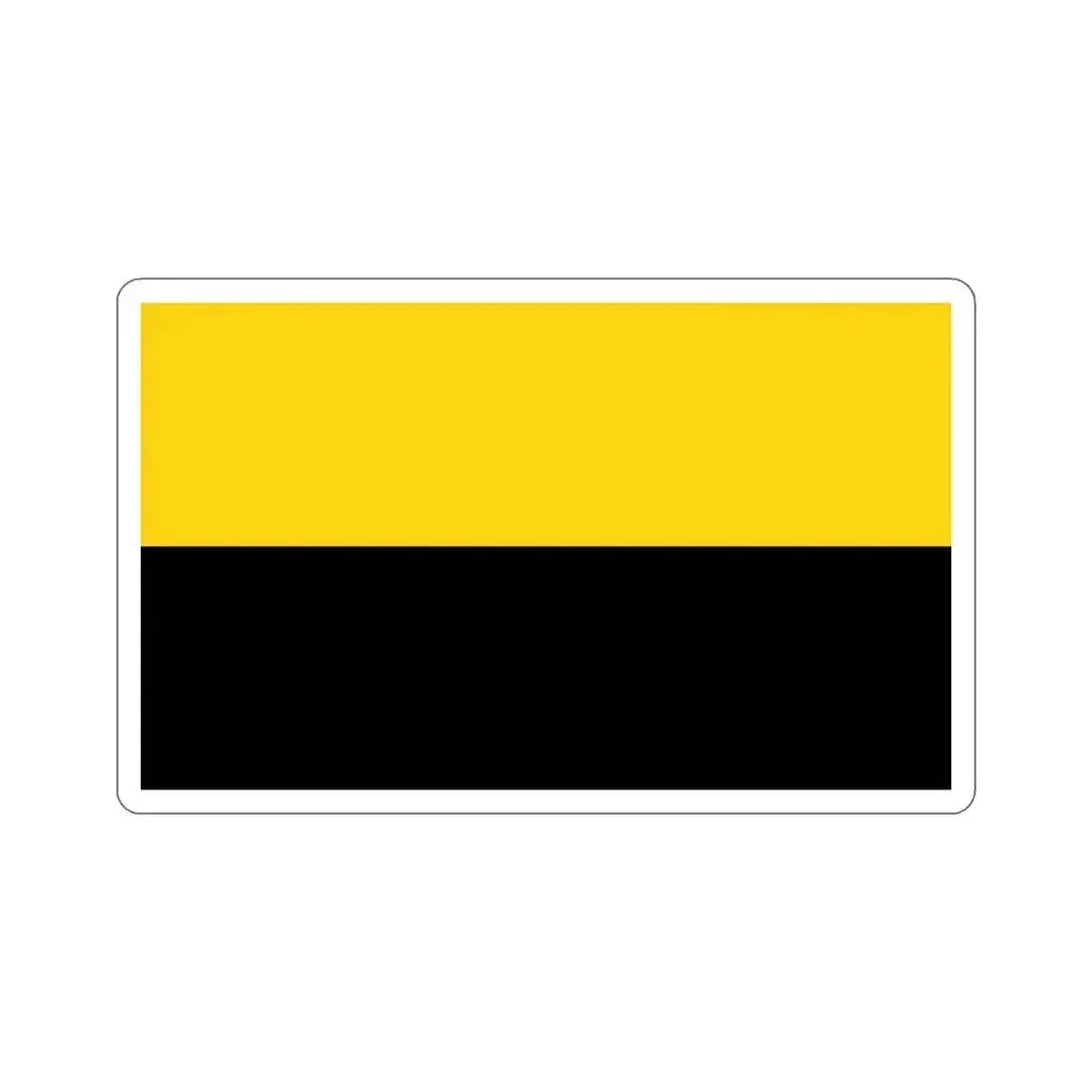 Flag of Saxony Anhalt Germany STICKER Vinyl Die-Cut Decal 4 Inch - The Sticker Space